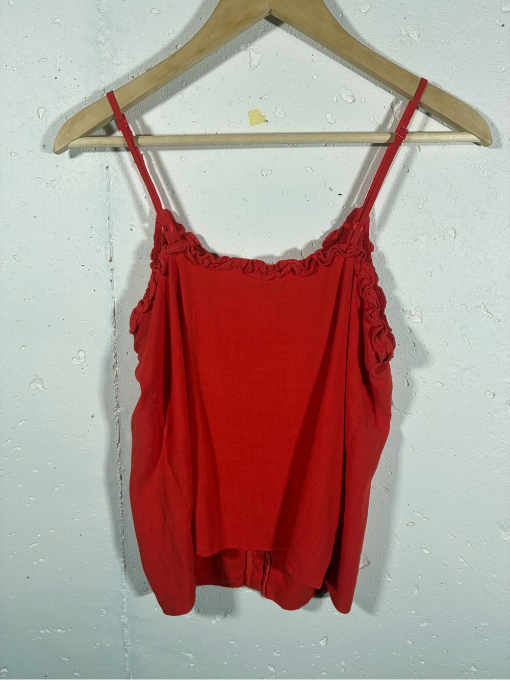 Ruffle-Trim Button-Front Tank Top - Picture 3 of 3
